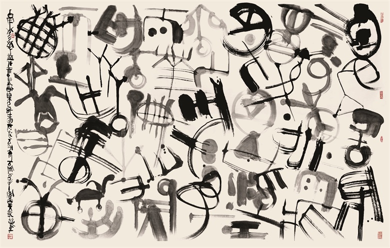 天书   尺寸：423X270cm 年代：2010年.jpg