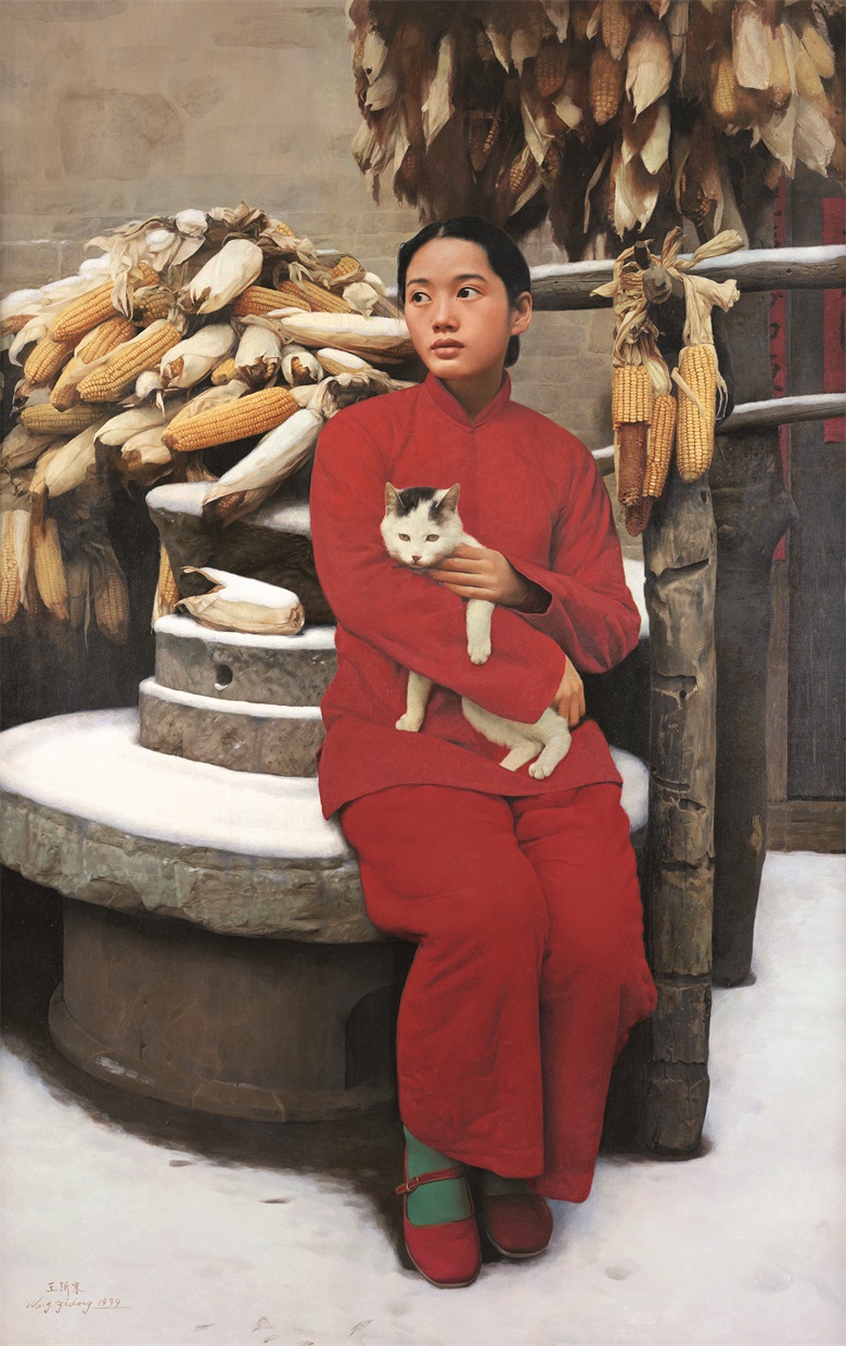 1999王沂东布面油画《三月的雪Snow in March100x150cm.jpg