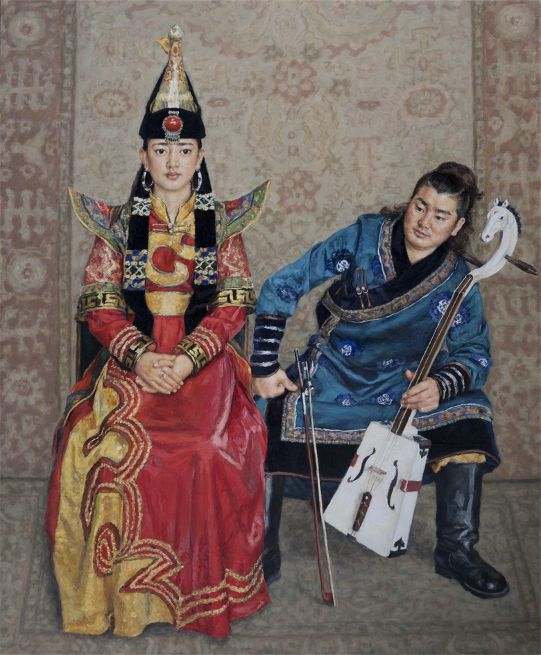 吉祥蒙古175×144 2012年 布面油画.jpg