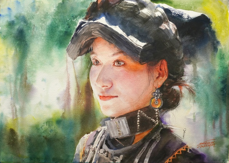 《罗萨耶那-明眸》38X54cm 2025年9月.jpg