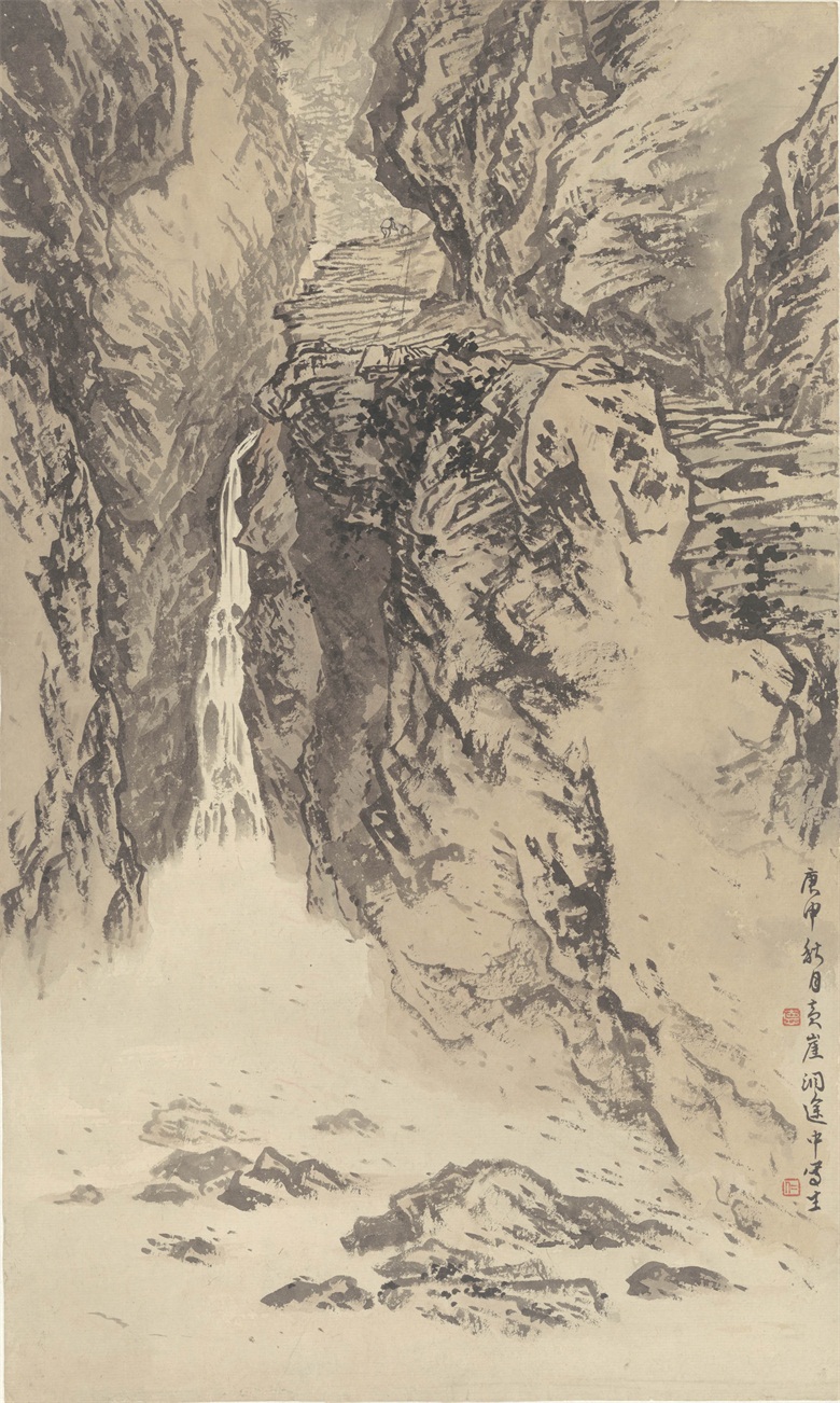 《黄崖洞途中写生》1980年.jpg