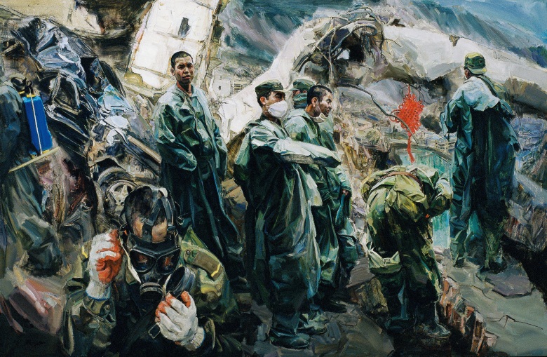 骆根兴 《祈福·北川》  2008年   175cmx250cm.jpg