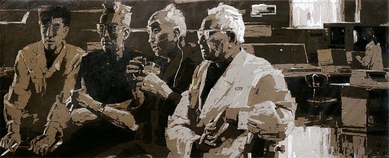 骆根兴 一个世界的诞生  1999年作   180×180cm.jpg