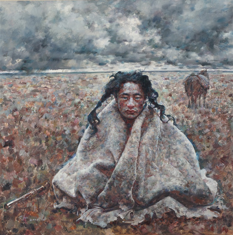 《风声凄厉》  130x120cm  2006年  艾轩.jpg