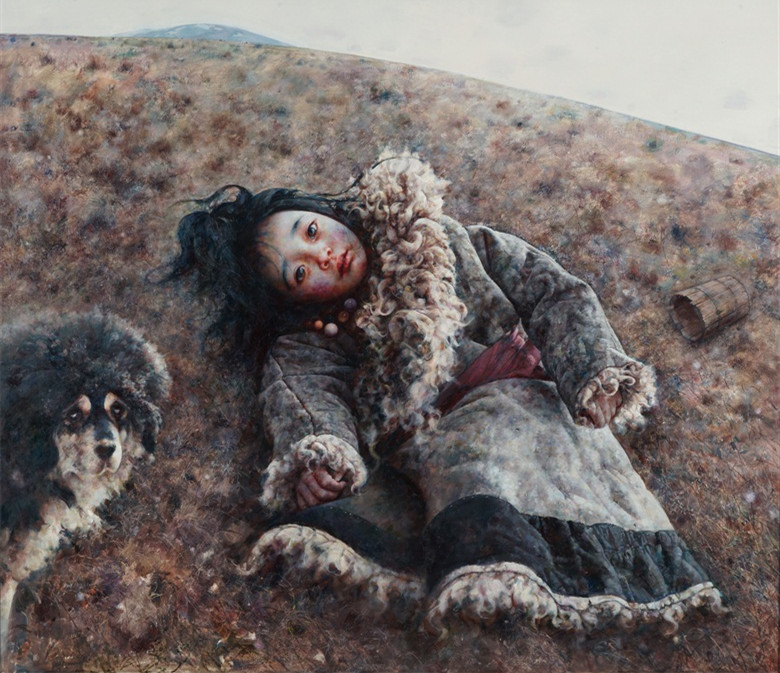 《隼在空中盘旋》  150x120cm  2018年  艾轩.jpg