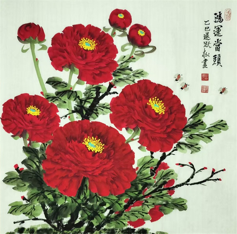 《鸿运当头》乙巳69cmx69cm.jpg