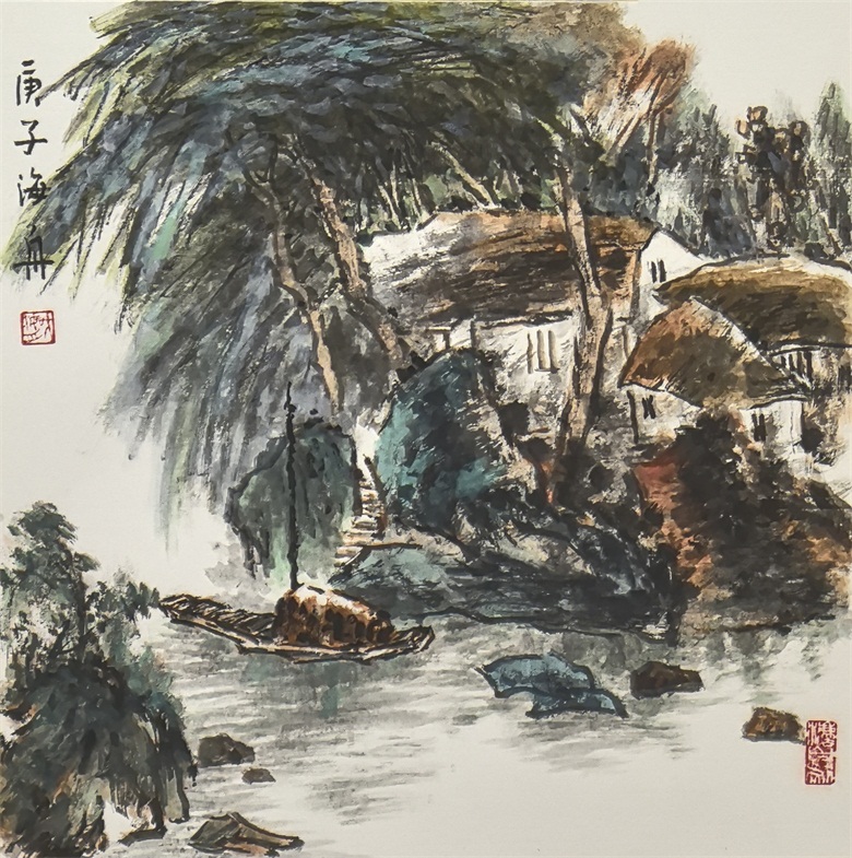 《柳依依》40x40cm 创作于2020年.jpg