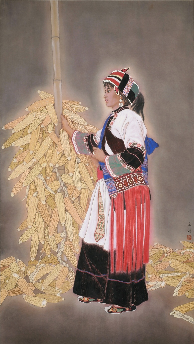 金秋1991.纸本重彩170／91c m.jpg