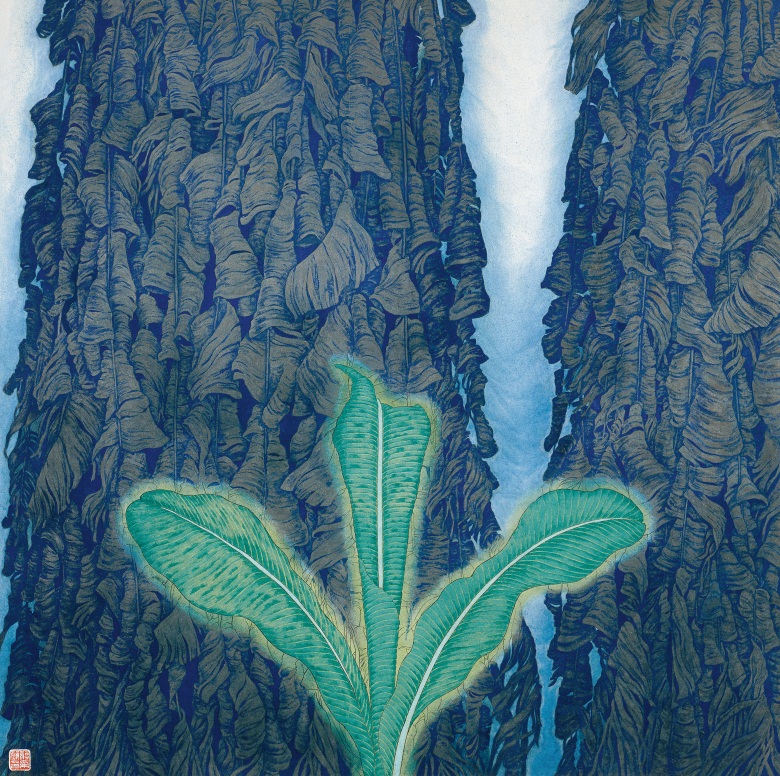 老芭蕉与小芭蕉156x156cm2002 副本.jpg