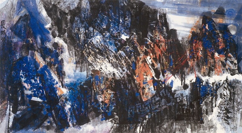 国画《长城》364x200cm  1999年.jpg