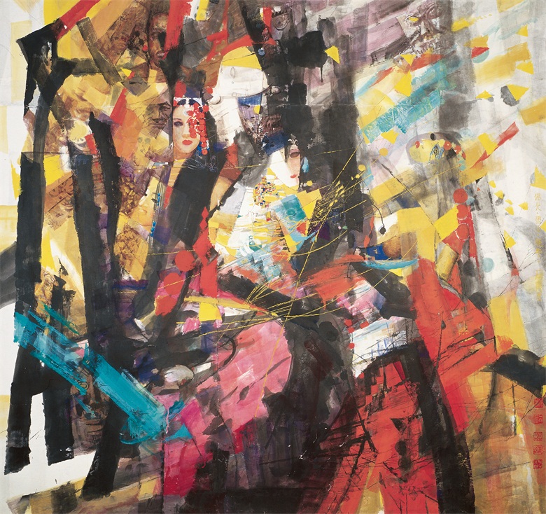 《喜玛拉雅的主人》 2003年 240X240cm.jpg
