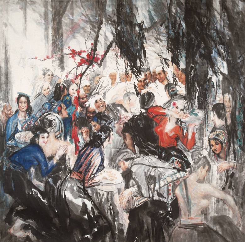 1979年《人人都在幸福中》300X300cm.jpg