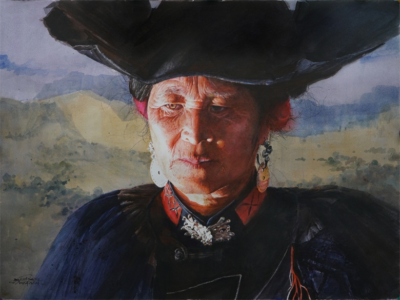 《罗萨耶那-下山》56X76cm 2024年6月.JPG
