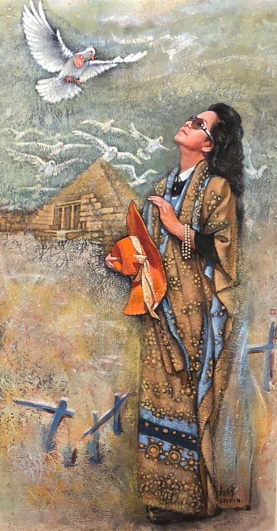 《鸽子》140x75cm.jpg