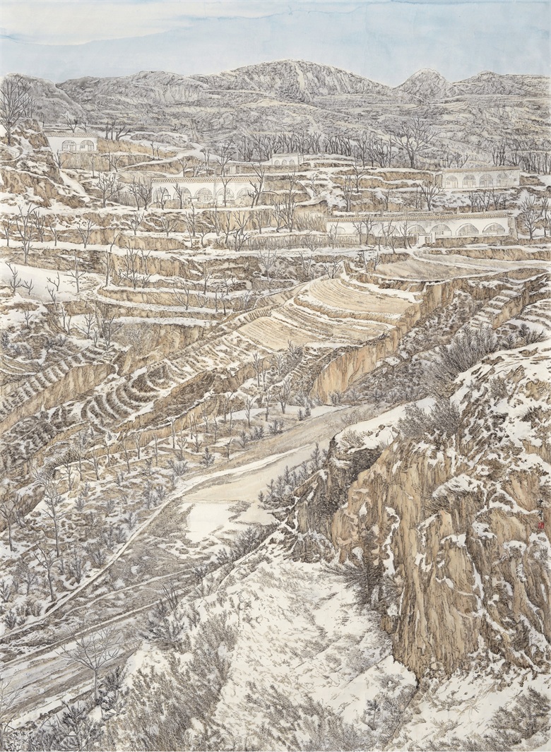 《香雪》 入选 乡风墨韵全国中国画作品展.jpg