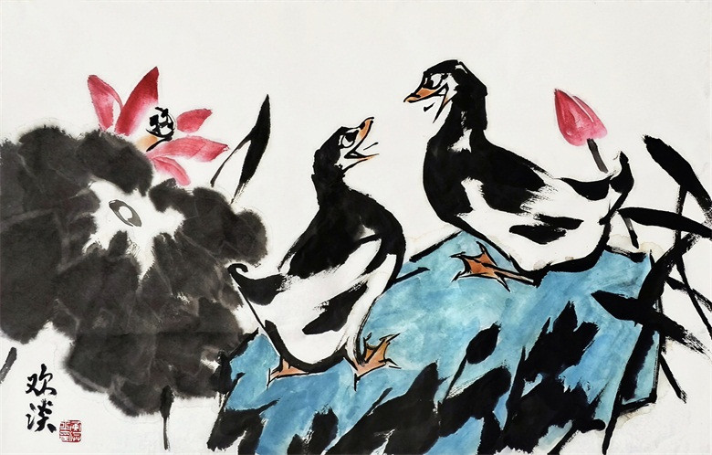 2.《话闲》 68x46cm.jpg