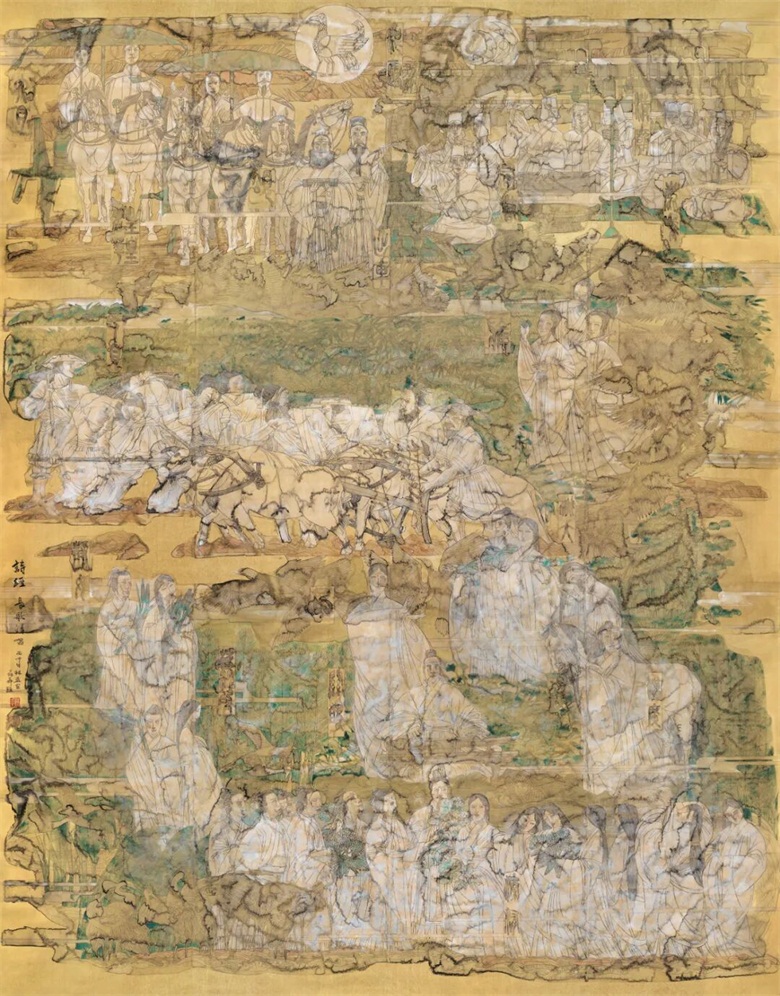 《诗经—长歌清唱》507cmx390cm&nbsp; 纸本设色&nbsp; 2012年——2016年.jpg