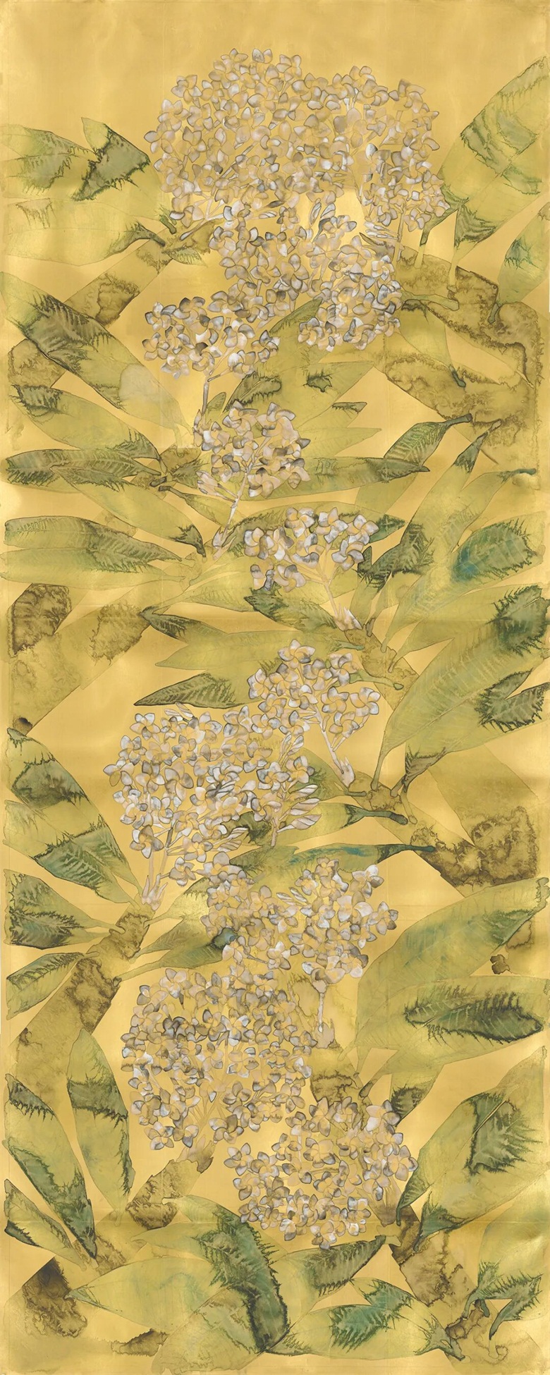 《吉祥岭南·蛋花》600cmx240cm&nbsp; 纸本设色&nbsp; 2022年.jpg