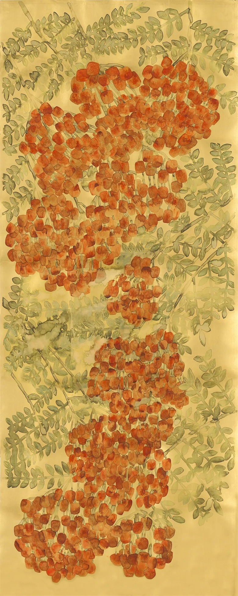 《吉祥岭南·荔枝》&nbsp; 纸本设色&nbsp; 2022年.jpg