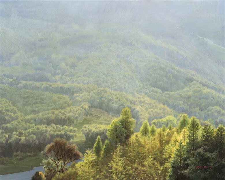 呼吸·蜀中丽日 80×100 布面油画 2017.JPG