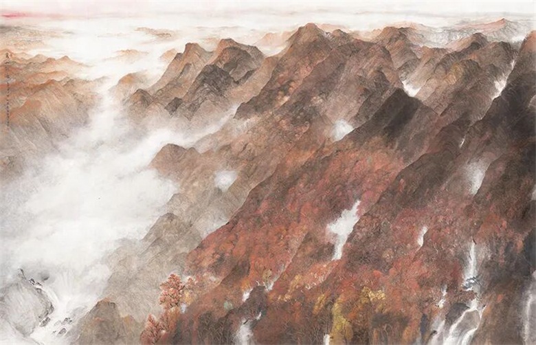 《万山红遍》93.5×197cm&nbsp;纸本设色&nbsp;2022.jpg