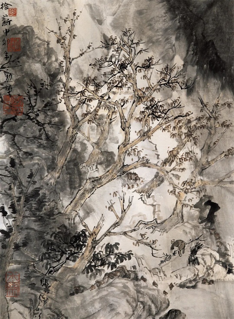 拾薪38cm×27.5cm纸本设色2011年.jpg