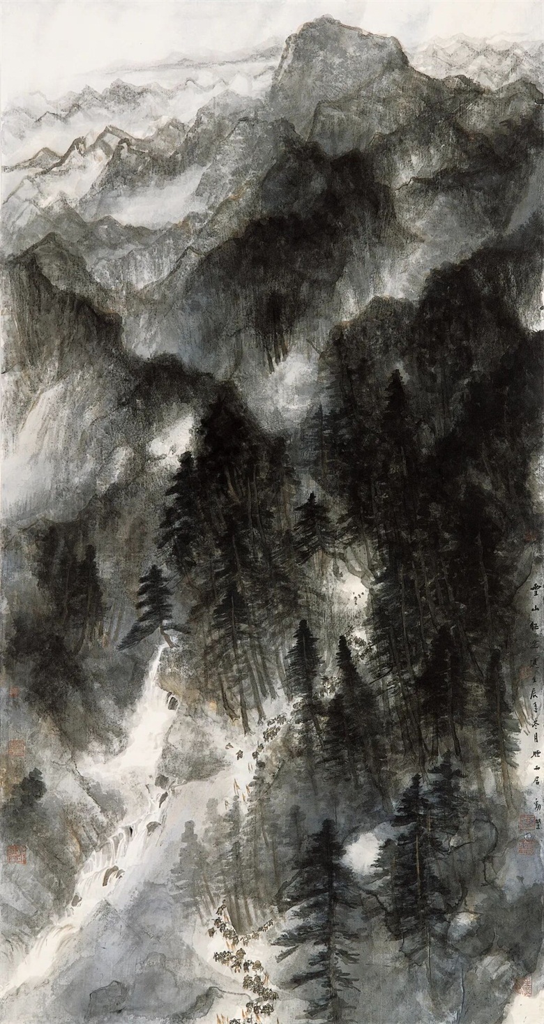 雪山征途172cm×90cm纸本设色2012年.jpg
