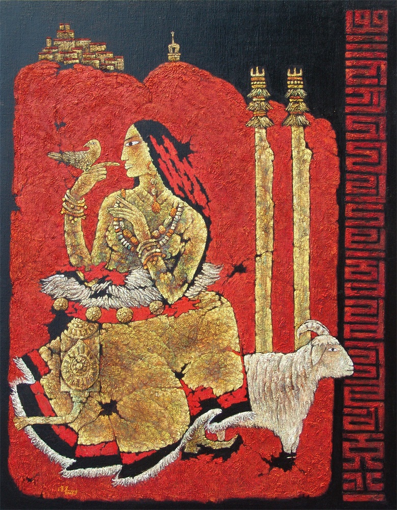1990年10月油画《拉萨风情》获《首届中国油画精品大赛》鼓励奖。作品分别在杭州—东京展出。并被日本收藏。1992年6月26日油画《雪域风情》入选《首届中国油画年展》，赴香港展出190x150.JPG
