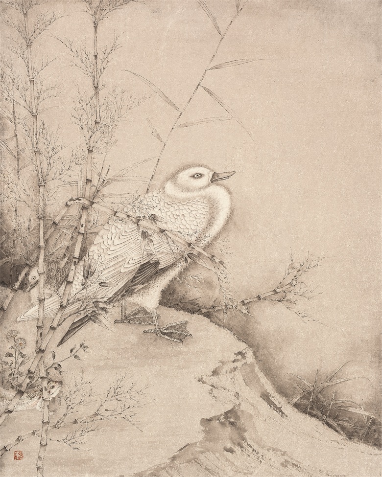 《太湖小景》50x40cm 2014年  纸本设色刘万鸣 .jpg
