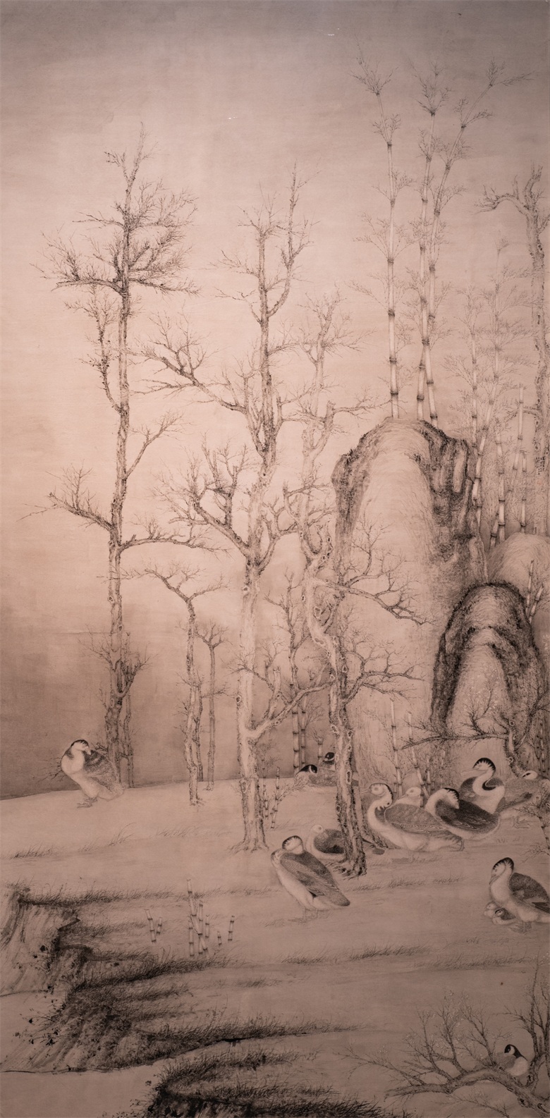 《秋月景明》 370x185cm 2020年 纸本水墨 刘万鸣 .jpg
