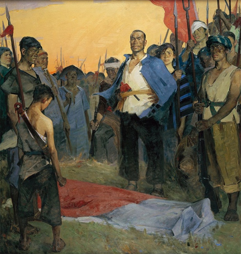 20260826178773989059.jpg 《英勇不屈》1961年233x217cm 布面油画 中国国家博物馆藏.jpg